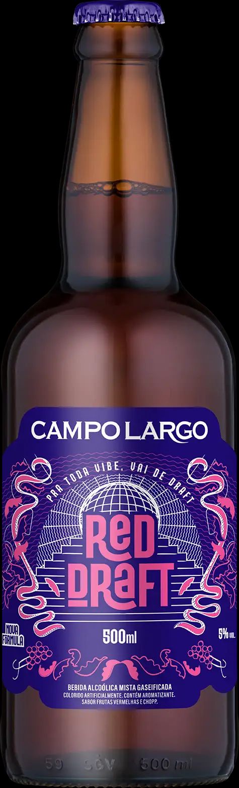CHOPP CAMPO LARGO RED DRAFT 500ML