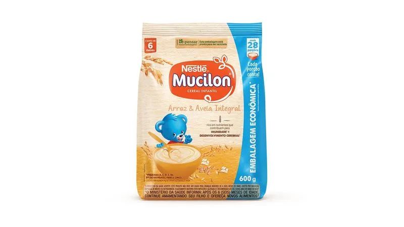 MUCILON NESTLE 600G ARROZ E AVEIA