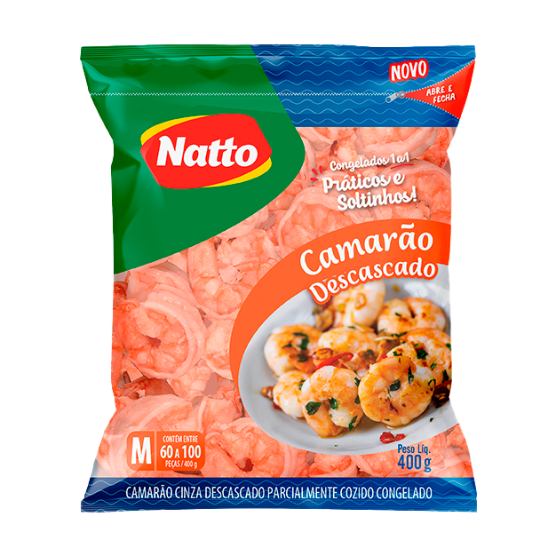 CAMARAO CINZA M S/CABECA NATTO 60/100 CG PCT 400G