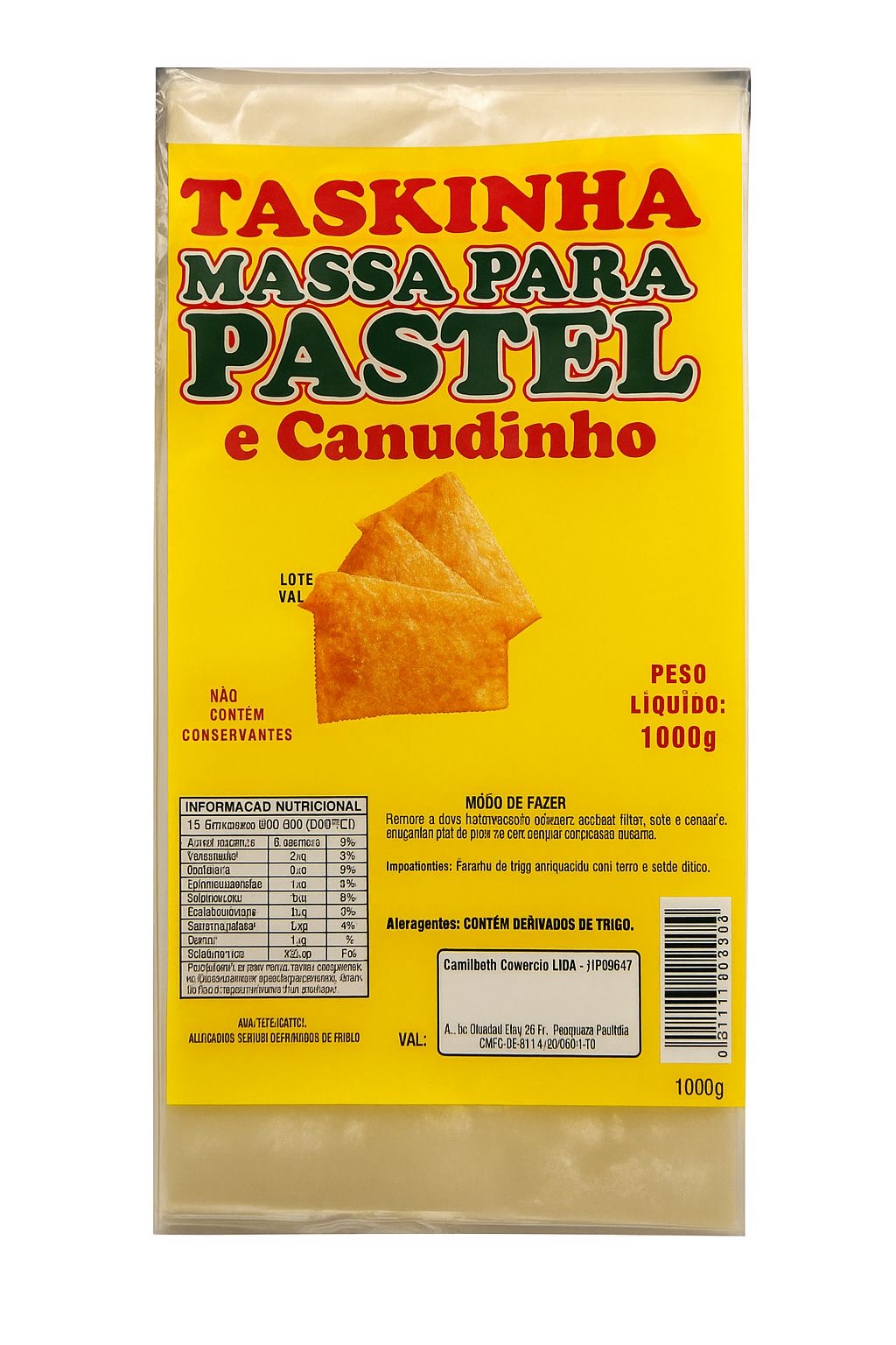 TASKINHA MASSA P PASTEL E CANUDINHO 1KG
