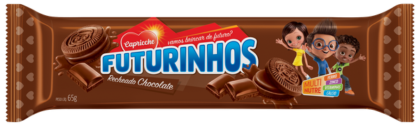 BISC RECH CAPRICHE FUTURINHOS CHOCOLATE 65G