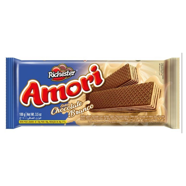 BISC WAFER AMORI CHOC BRANCO 80G