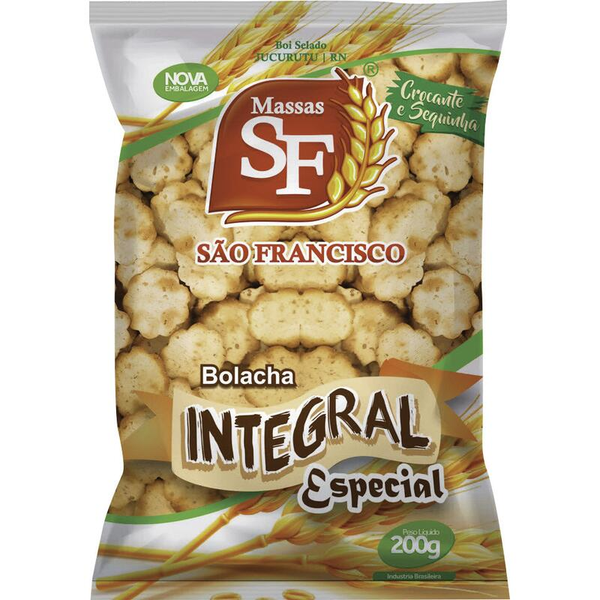 BOLACHA SAO FRANCISCO INTEGRAL 200G