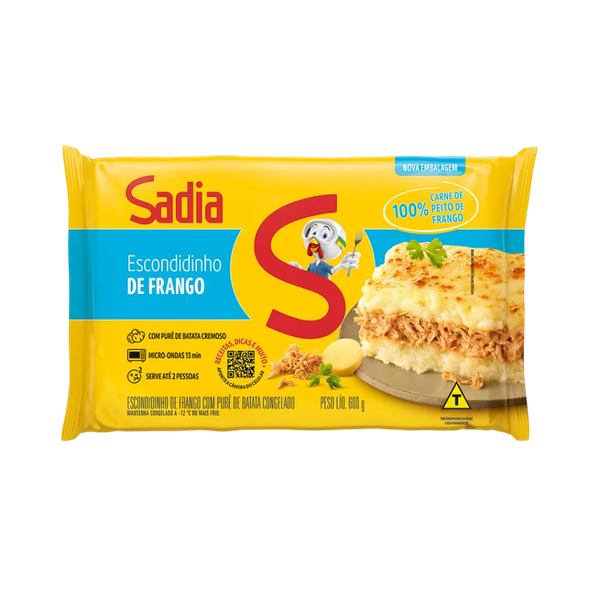 ESCONDIDINHO FRANGO DESF E PURE DE BATATA CG SADIA 600G