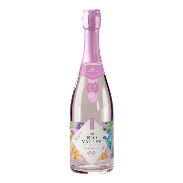 ESPUMANTE MOSCATEL ROSE ZERO ALCOOL RIO VALLEY 750ML