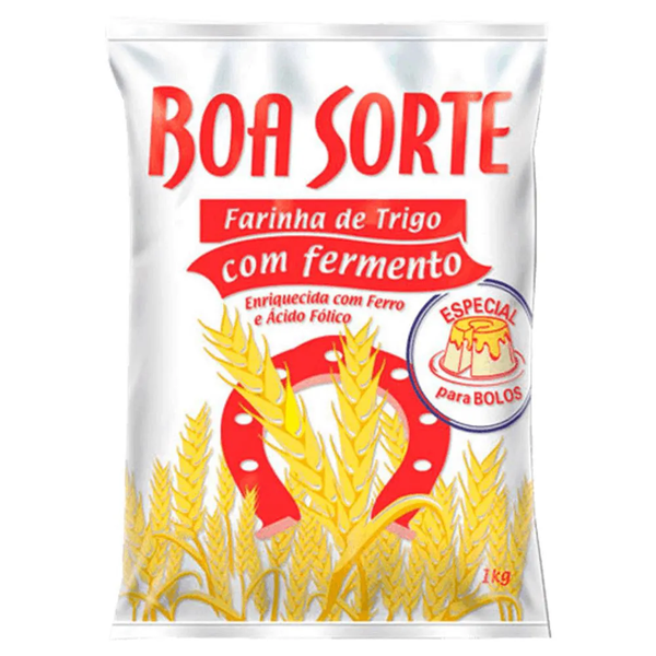FARINHA DE TRIGO BOA SORTE C FERMENTO 1KG