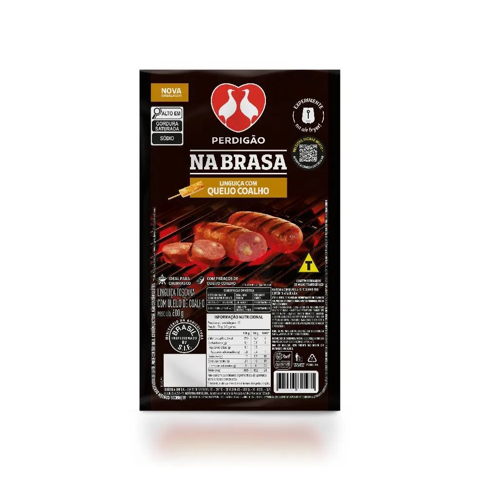 LINGUICA TOSCANA C/QUEIJO CG NABRASA PERDIGAO 600G