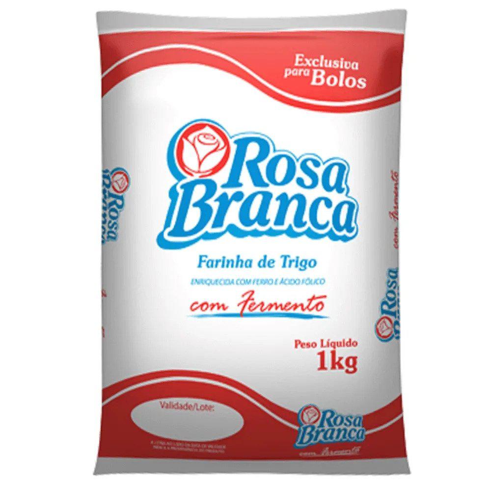 FARINHA DE TRIGO ROSA BRANCA COM FERMENTO 1KG
