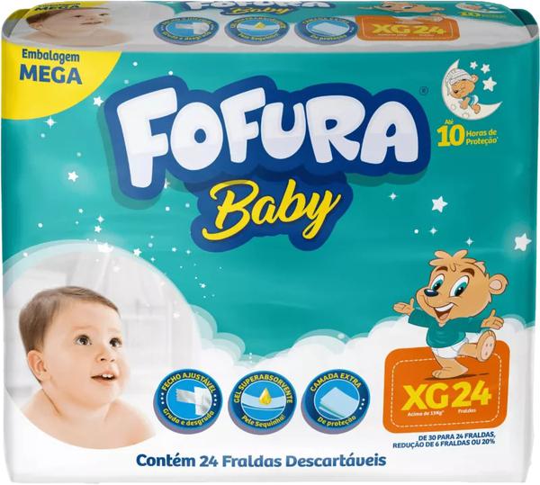 FRALDA FOFURA BABY MEGA XG/ 24UN