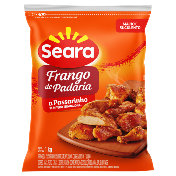 FRANGO DE PADARIA TEMP A PASSARINHO IQF SEARA 1KG