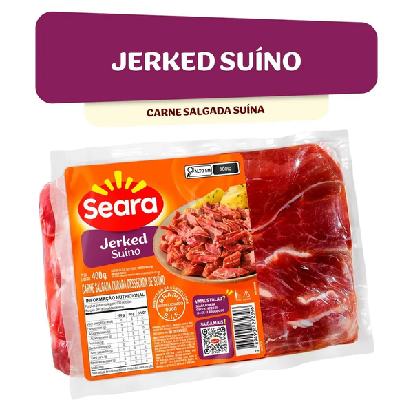 JERKED SUINO SEARA 400G