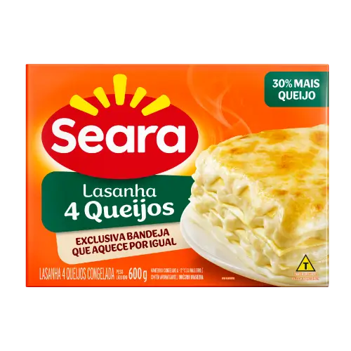 LASANHA 4 QUEIJOS SEARA 600G