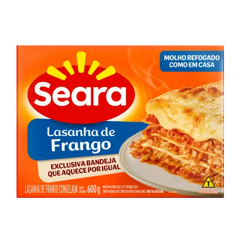 LASANHA SEARA FRANGO 600GR