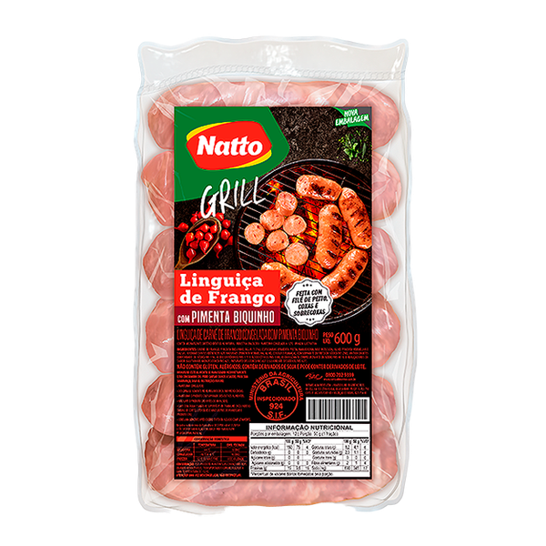 LINGUICA CONG FRANGO C PIMENTA NATTO 600G