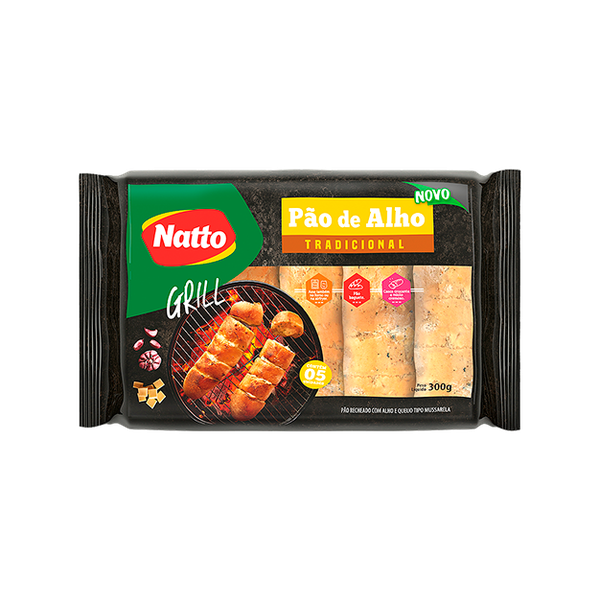 PAO DE ALHO BAGUETE TRADICIONAL NATTO PCT 300G