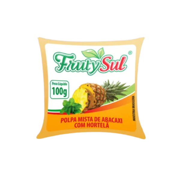 POLPA ABACAXI C/HORTELA  FRUTYSUL 100G