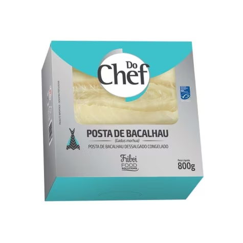POSTA DE BACALHAU DESSALG CG DO CHEF 800G