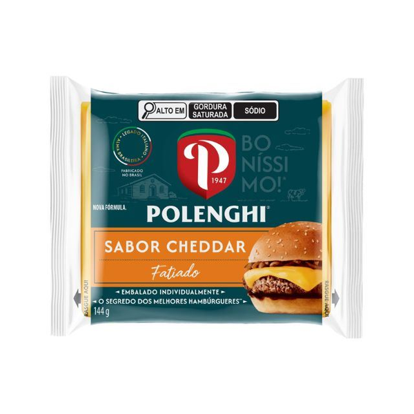 QUEIJO SANDWICH POLENGHI CHEDDAR 144G