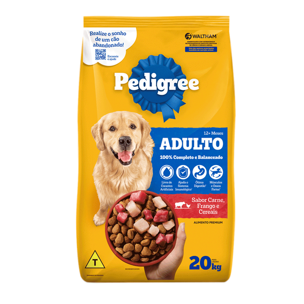 RACAO PEDIGREE CARNE E FRANGO KG A GRANEL