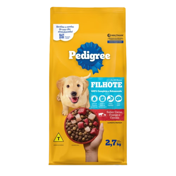 RACAO PEDIGREE FILHOTES KG A GRANEL