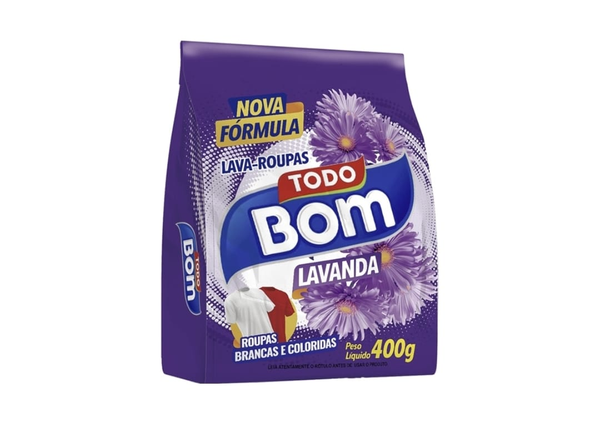 TODO BOM LAVA ROUPAS PO LAVANDA 400G