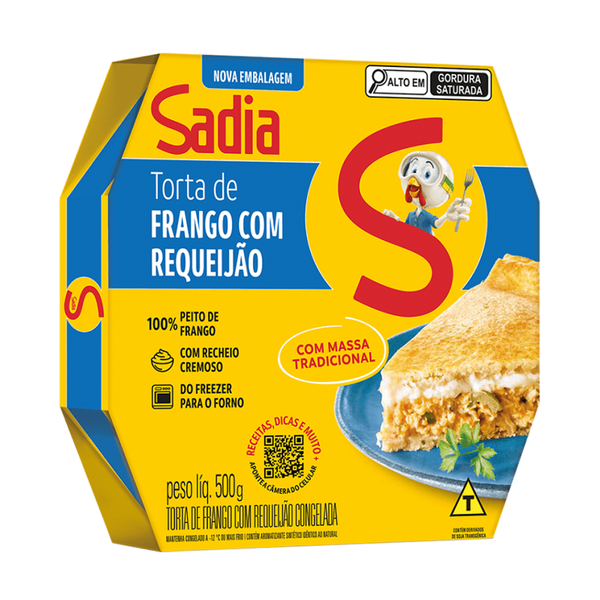 TORTA DE FRANGO C/REQUEIJAO SADIA 500G