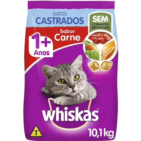 WHISKAS DRY CARNE GATO CASTRADO KG