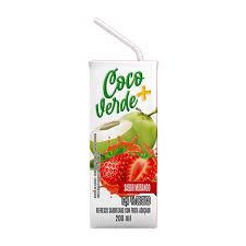 AGUA DE COCO COCO VERDE + MORANGO 200ML
