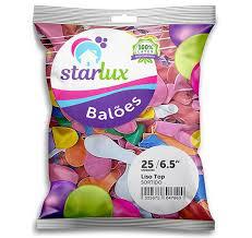 BALAO STARLUX 6.5 SORTIDO C/ 25 UN