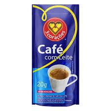 CAFE C/ LEITE ORIGINAL 3 CORACOES 20G