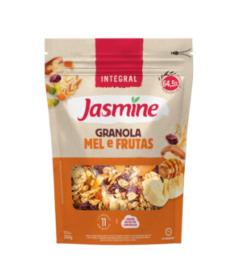 GRANOLA MEL E FRUTAS JASMINE 250G