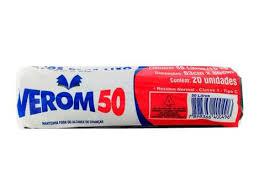 SACO DE LIXO VEROM 50L ROLO 20 SACOS