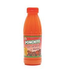 SUCO PONCHITO LARANJA E ACEROLA 450ML