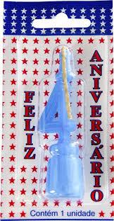 VELA ANIVERS BIANCO AZUL N4