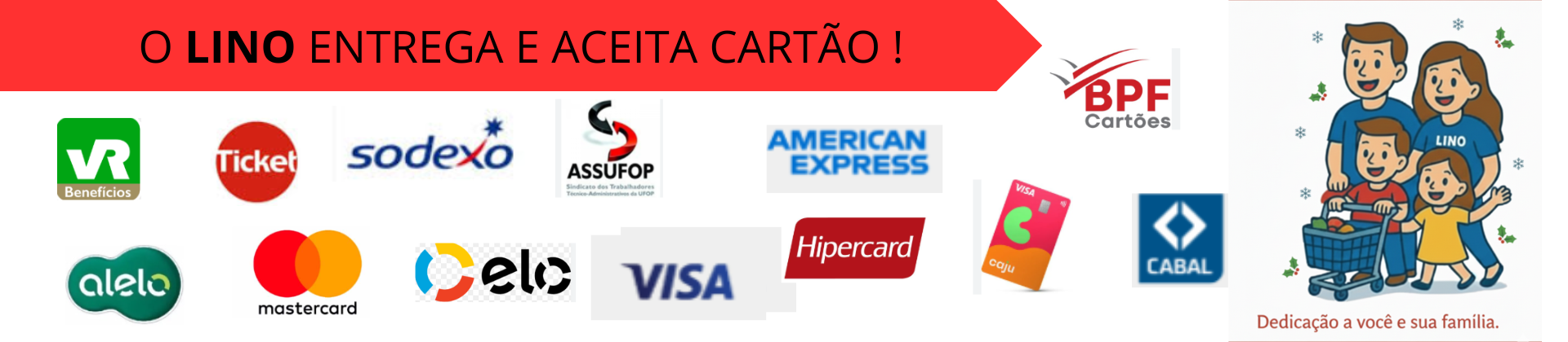 Entregas e Cartoes !