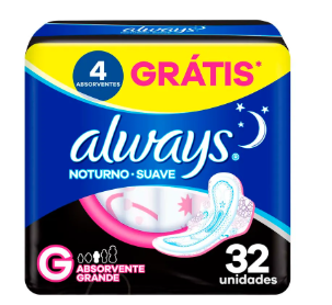 ABS ALWAYS NOTURNO SUAVE C/ABAS L+PG-32UN