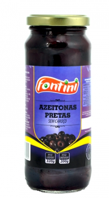 AZEITONA FONTINI PRETA S/CAROCO 200G VIDRO