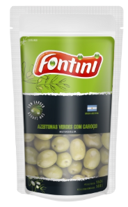 AZEITONA FONTINI VERDE C/CAROCO 150G POUCH