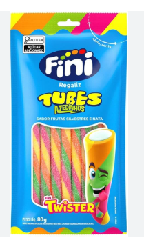 BALA FINI TUBES TWISTER AZEDINHOS 80G