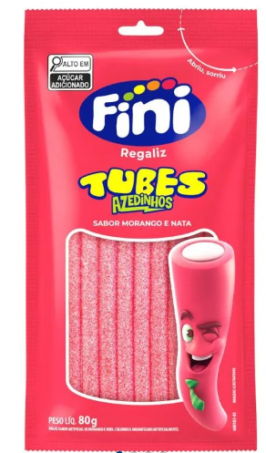 BALA FINI TUBINHO CIT MORANGO 80G