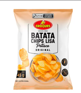 BATATA CROQUES CHIPS LISA NATURAL 45G