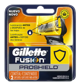 CARGA GILLETTE FUSION PRO SHILD C/2UN