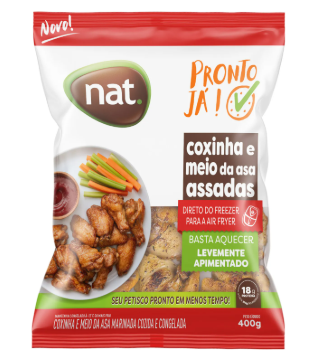 COXINHA E MEIO DA ASA GRELHADO NAT 400G