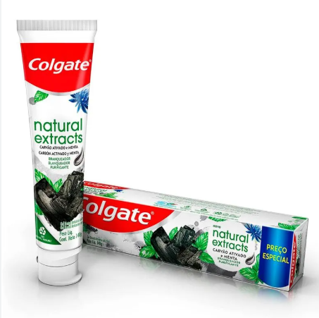 CR D COLGATE NATURAL EXTRACTS CARVAO ATIVADO140G