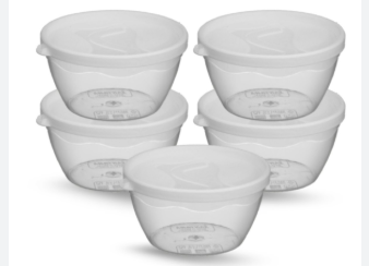 KIT C/ 5 POTES P GELATINA 130ML