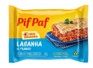 LASANHA FRANGO/CATUPIRY PIF PAF 600G