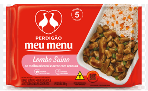 PRATO PRONTO LOMBO SUINO C/ARROZ PERDIGAO 300G