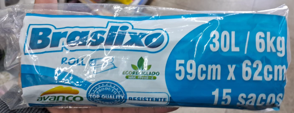 SACO LIXO BRASLIXO PCT 30L 10UN