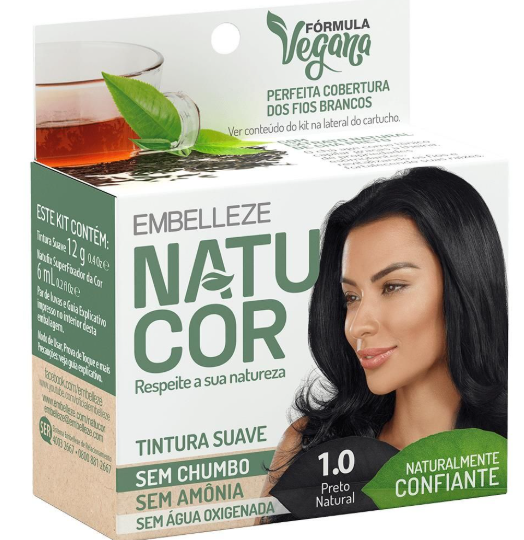 TINT NATUCOR 24G PRETO NATURAL 1.0
