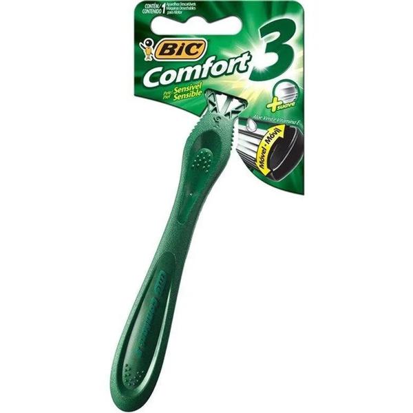 Ap.Barb Bic Comfort 3 Sensitive1u Conf/Sens Verde